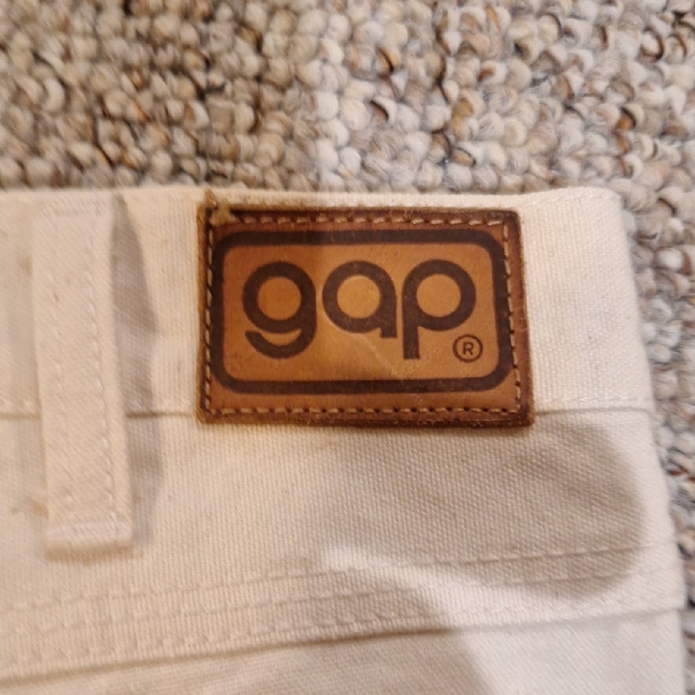 Vintage Gap Straight-Leg Cream Denim
